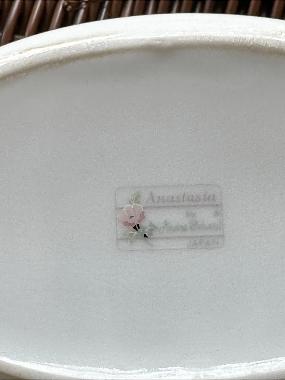 Vintage Anastasia by Andre Richard Co.  Floral Soap Dish  Pink Green 1980’s